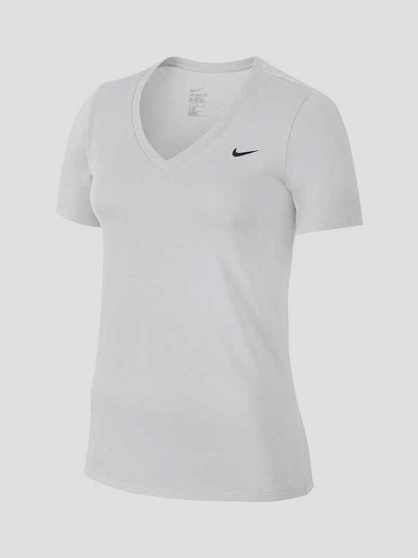 Tričko Nike TEE-VNECK EMBRD SWOOSH Bílá