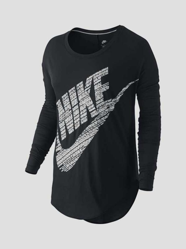 Tričko Nike SIGNAL LS TEE Černá