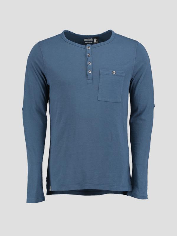 Tričko O´Neill LM O'RIGINALS HENLEY L/SLV TOP Modrá