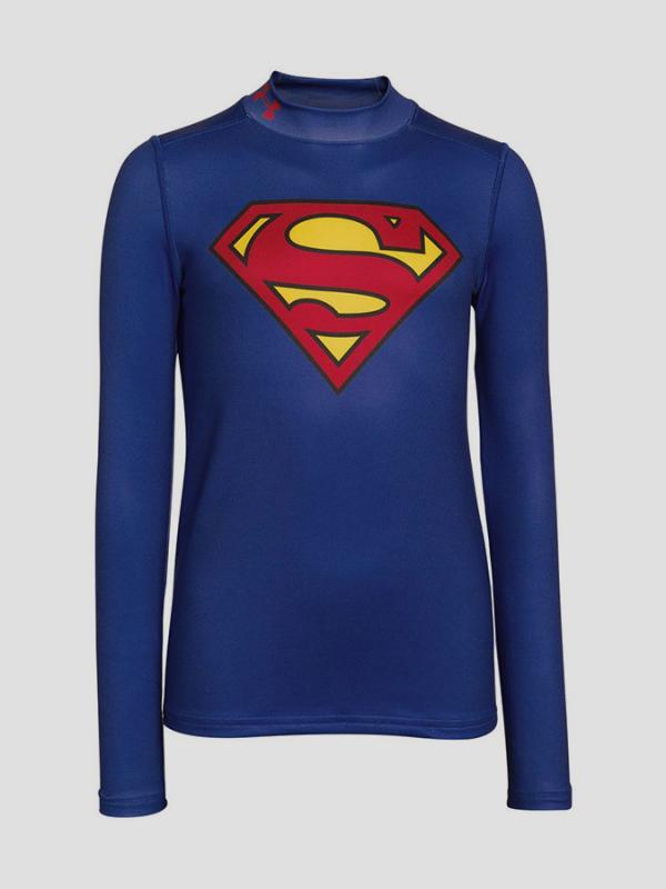 Tričko Under Armour Superman Alter Ego CG Mock Modrá