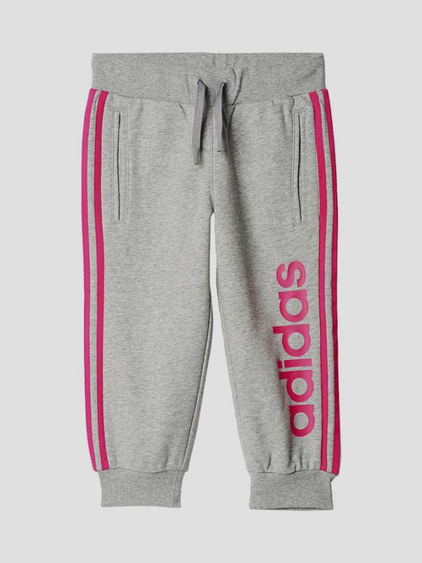 Kalhoty adidas Performance YG W FUN 3/4 PA Šedá