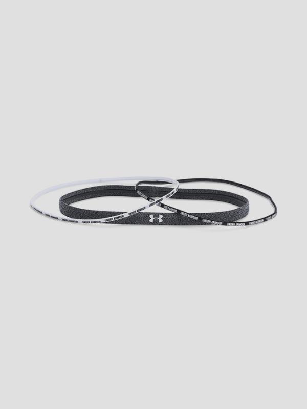 Čelenka Under Armour Novelty Wordmark Headband (4 Pack) Černá