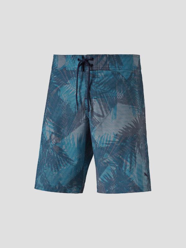Kraťasy Puma Graphic 2" Beach Short peacoat Modrá