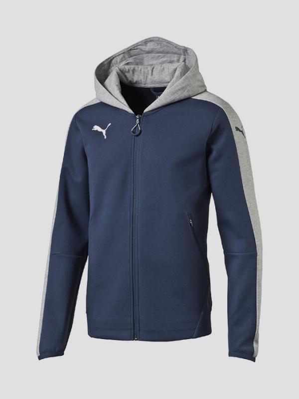 Mikina Puma Veloce Casuals Zip-Thru Hoody dark denim Modrá