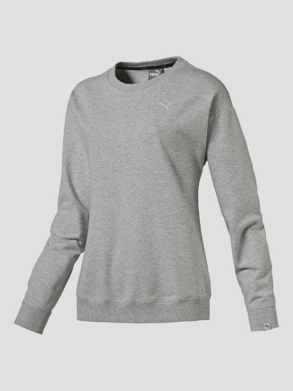 Mikina Puma STYLE Swagger Crew W light gray heather Šedá