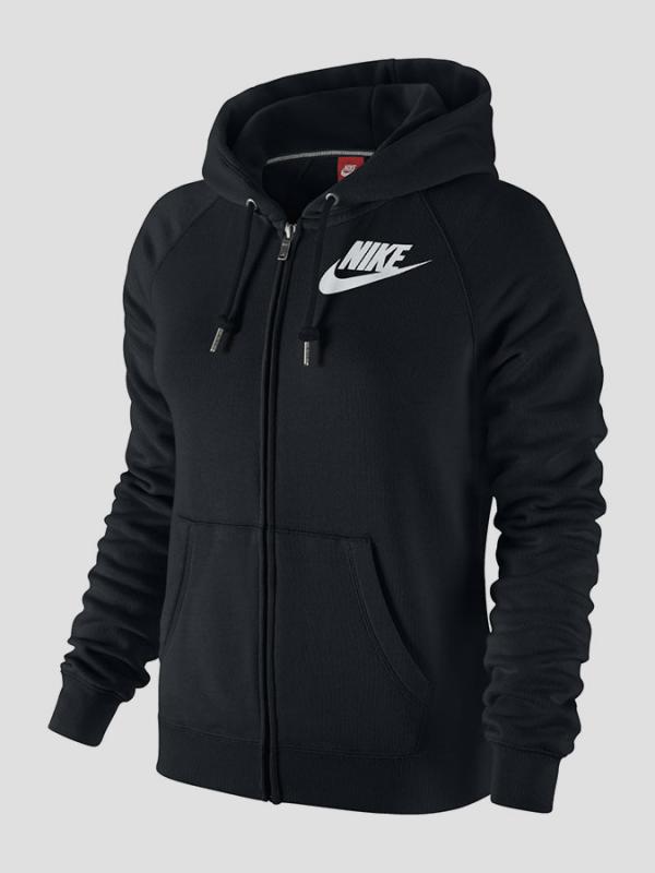 Mikina Nike RALLY FZ HOODY Černá