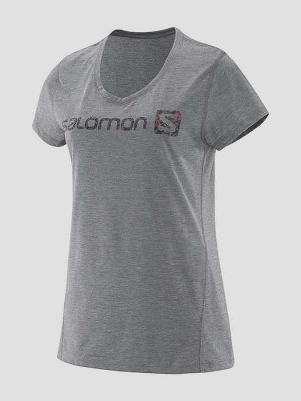 Tričko Salomon ELEVATE SS TECH TEE W Šedá