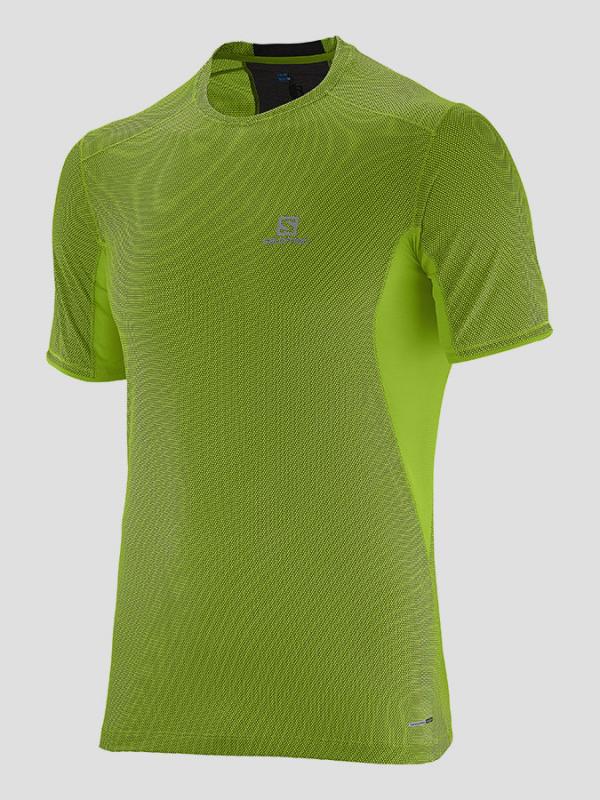Tričko Salomon TRAIL RUNNER SS TEE M GRANNY GREEN Žlutá