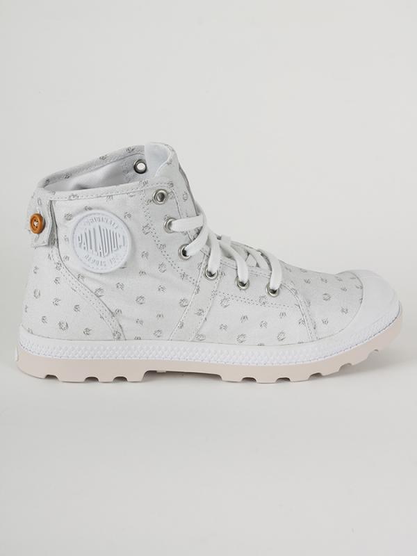 Boty Palladium Pallabrouse Mid Bílá