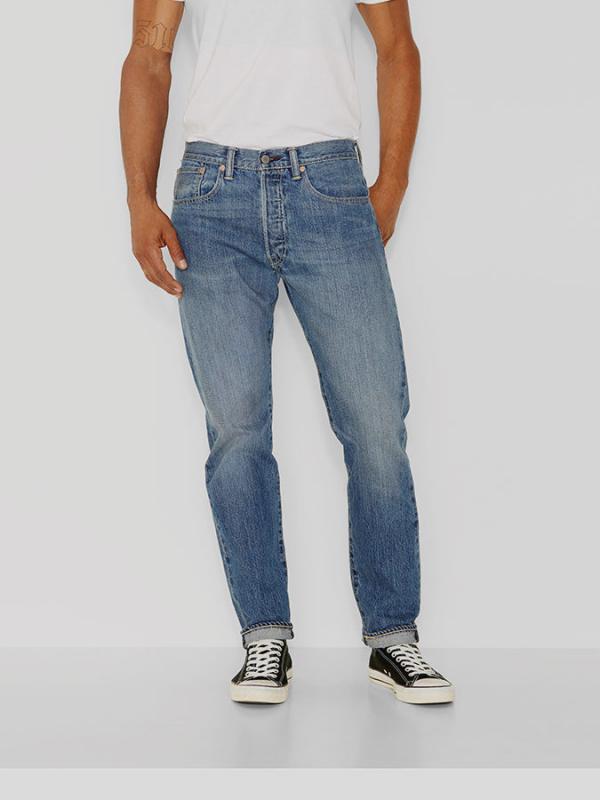 Džíny LEVI'S 501 Customized & Tapered Modrá