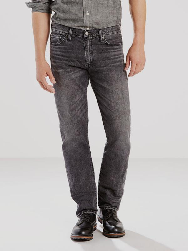 Džíny LEVI'S 504 REGULAR STRAIGHT FIT Černá