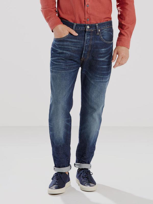 Džíny LEVI'S 501 Customized & Tapered Modrá