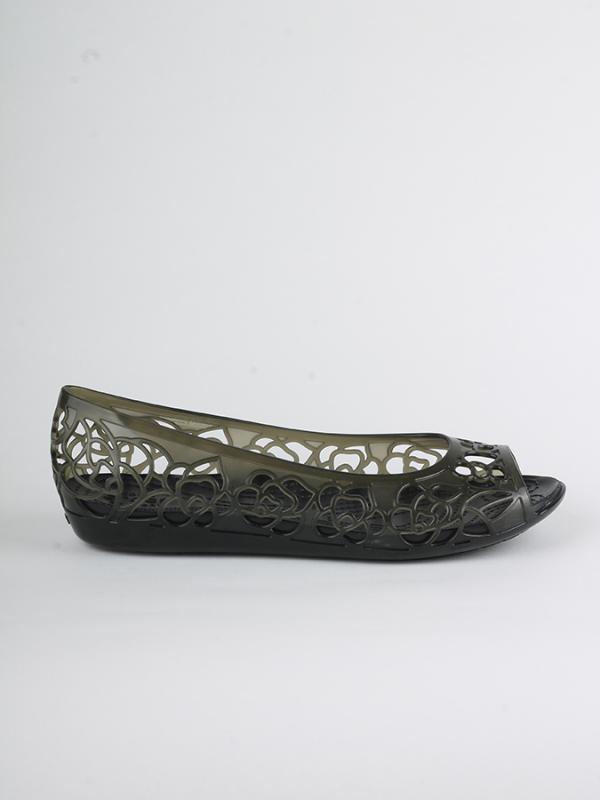 Sandály Crocs Isabella Jelly Flat W Černá