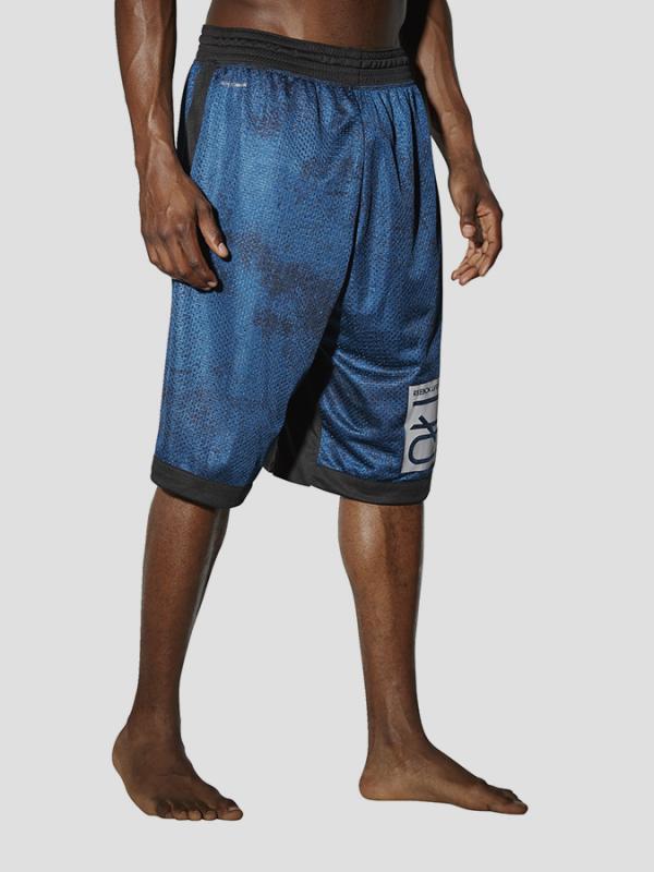Kraťasy Reebok RNF BOXING SHORT LG NOBBLU Modrá