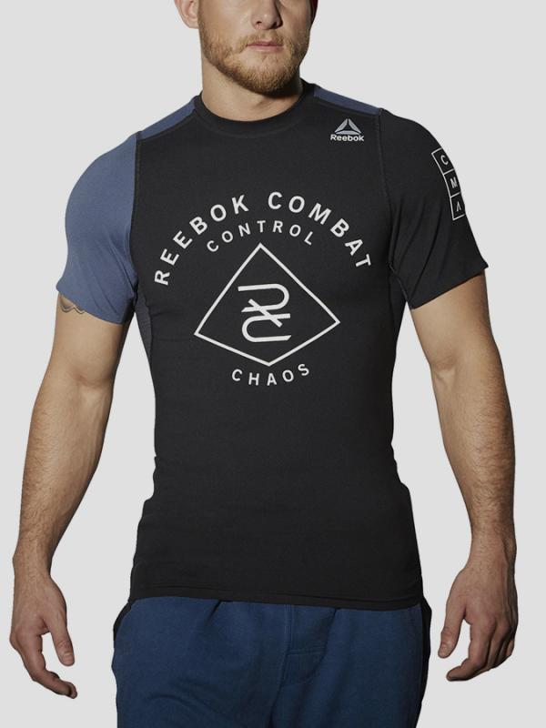 Tričko Reebok RNF SS RASHGUARD Černá