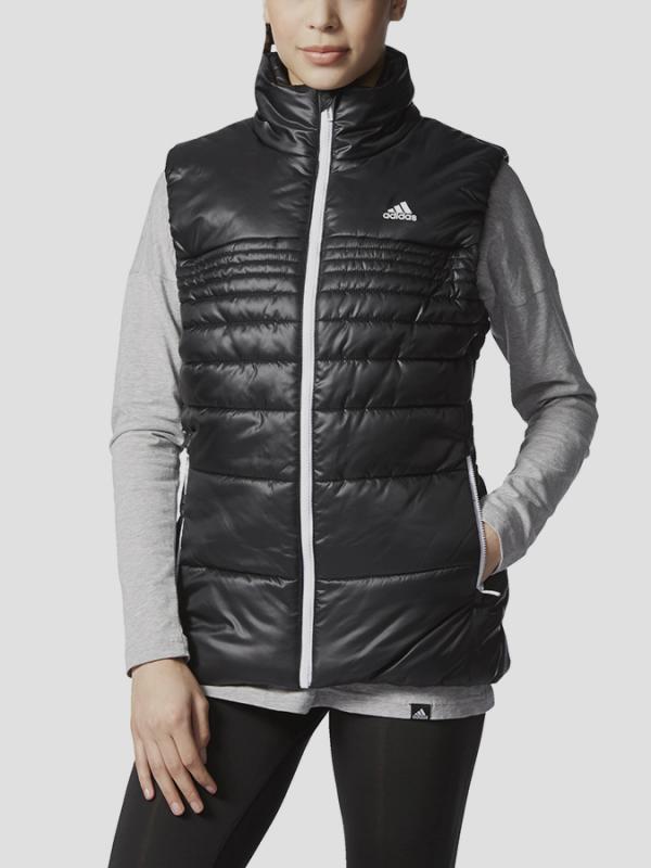 Bunda adidas Performance PADDED VEST Černá