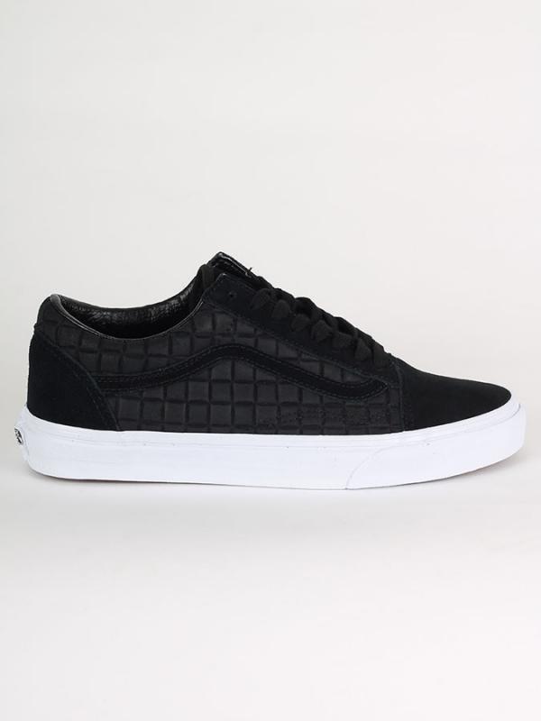 Boty Vans U Old Skool (Suede Checkers) Černá