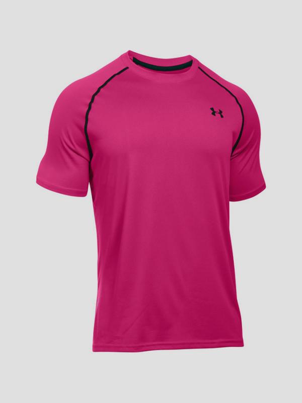 Tričko Under Armour Heatgear Tech SS Tee Růžová