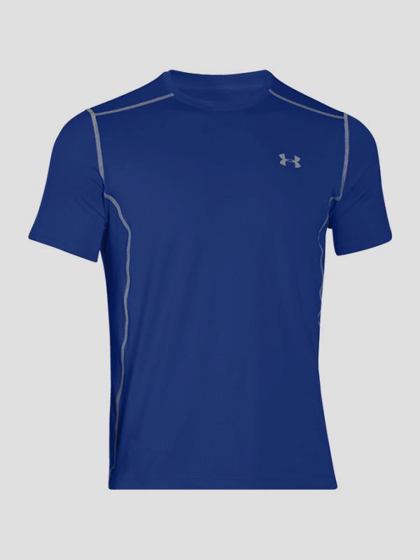 Tričko Under Armour Heatgear Raid SS Tee Modrá