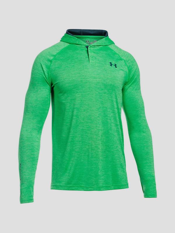 Tričko Under Armour Heatgear Tech Popover Henley Zelená
