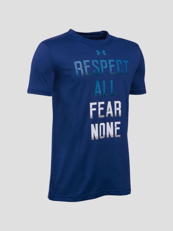 Tričko Under Armour Heatgear Fear None SS T Modrá