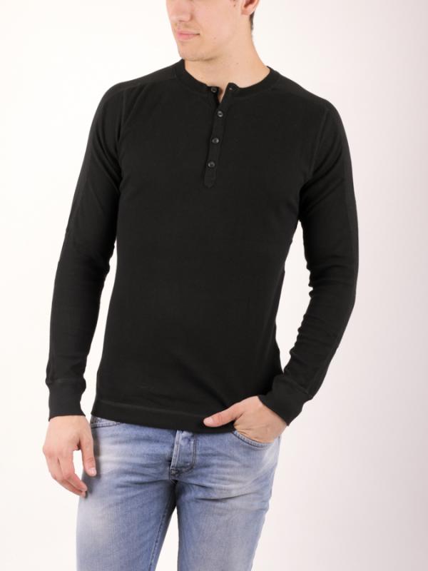 Tričko Diesel T-SERAK CAMICIA Černá