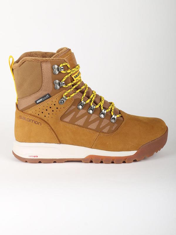 Boty Salomon UTILITY PRO TS CSWP CAMEL GOLD/Pt/BEE Hnědá