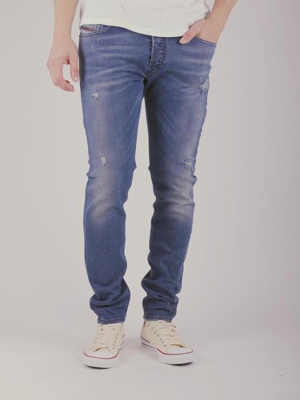 Džíny Diesel TEPPHAR L.32 PANTALONI Modrá