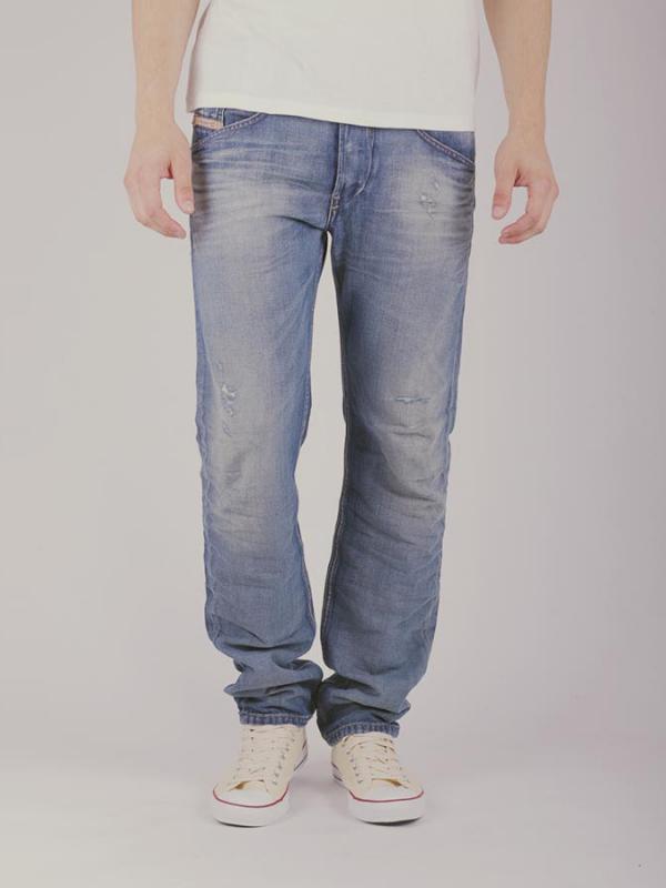 Džíny Diesel BELTHER L.32 PANTALONI Modrá