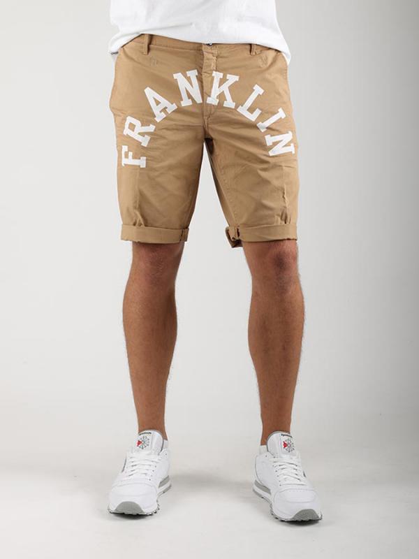 Kraťasy Franklin & Marshall LEO PANTS MAN Hnědá