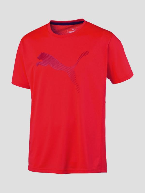 Tričko Puma VENT CAT TEE Red Blast-Barbados Cherry Červená