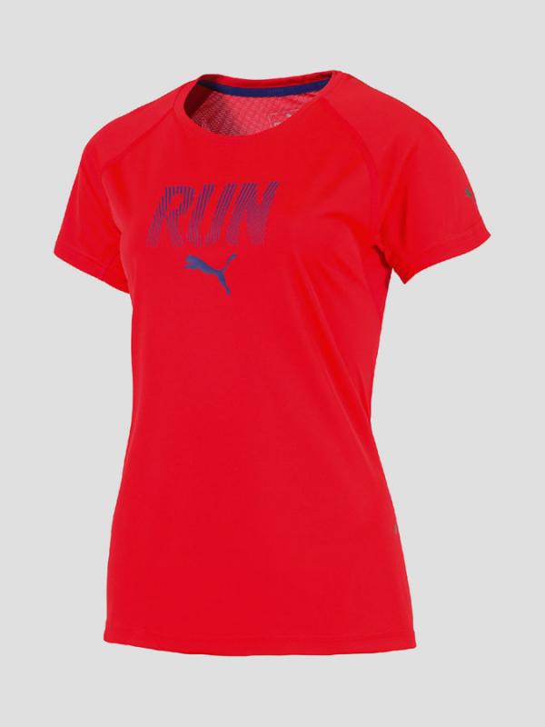 Tričko Puma Run Tee W Red Blast Červená
