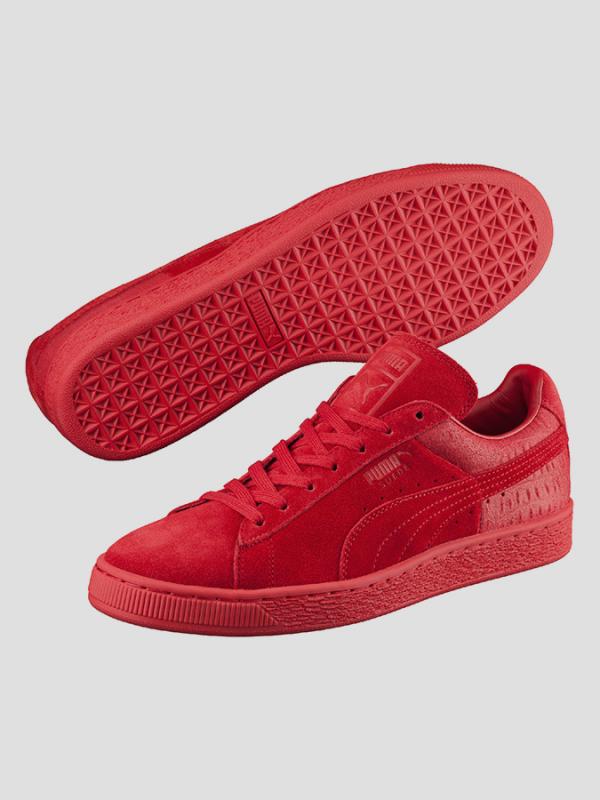 Boty Puma Suede Classic Casual Emboss Ba Červená