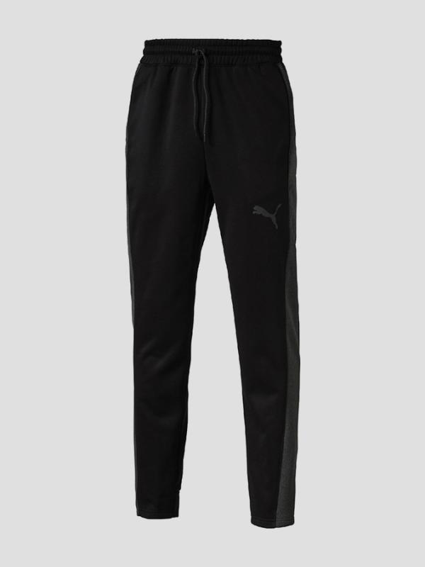 Tepláky Puma TECH FLEECE PANT Black-Asphalt Heat Černá