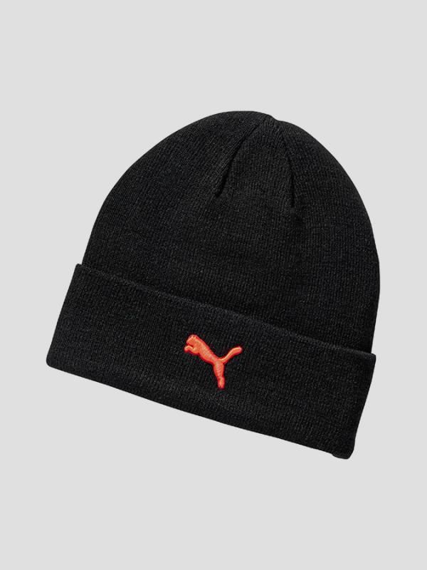 Čepice Puma Cat Fold Beanie Black Černá