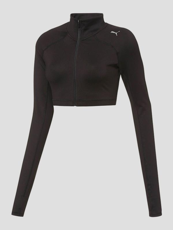 Tričko Puma All Eyes On Me LSlv Crop Black-Soli Černá