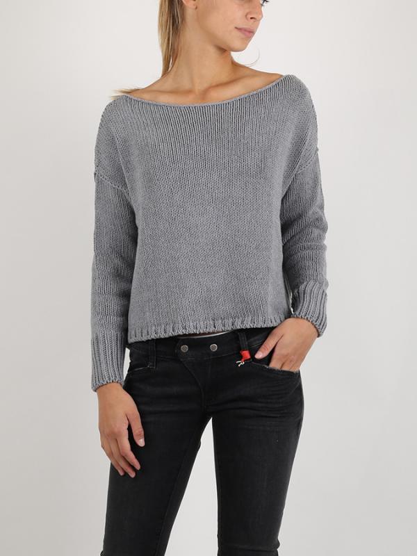 Svetr Replay COTTON BLEND Šedá