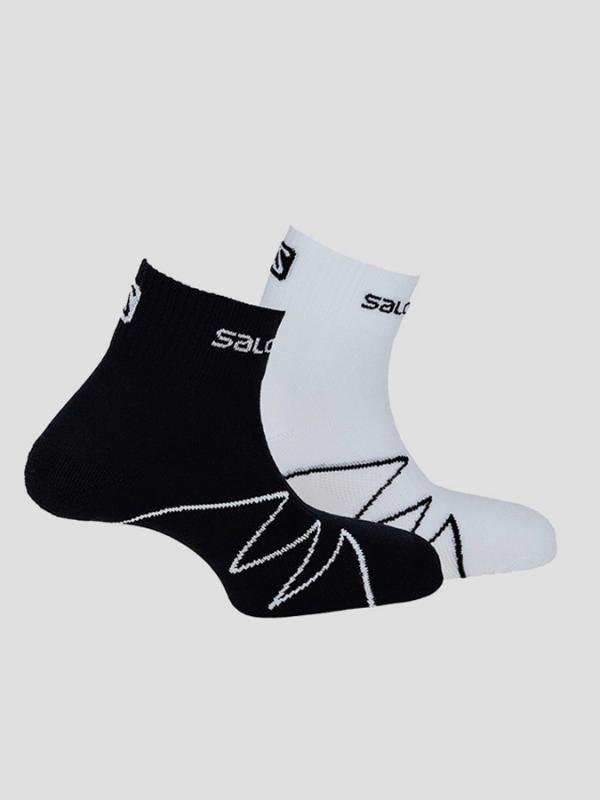 Ponožky Salomon XA PRO 2 PACK BLACK/White Barevná