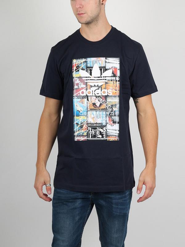 Tričko adidas Originals BTS TEE Modrá