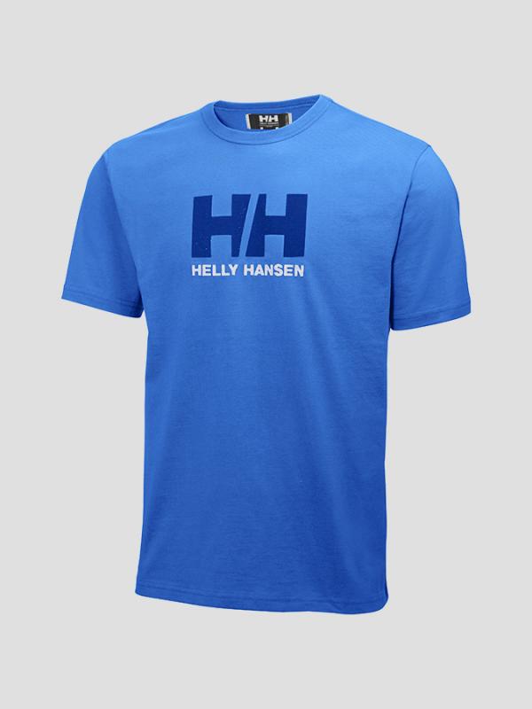 Tričko Helly Hansen LOGO T-SHIRT Modrá