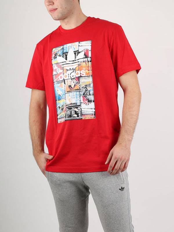 Tričko adidas Originals BTS TEE Červená