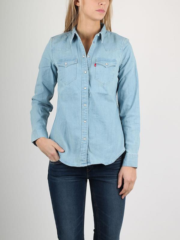 Košile LEVI'S TAILRD CLASSIC WESTERN VINTAGE LIGHTF Modrá