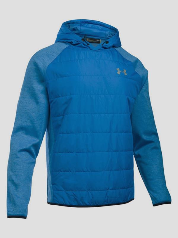 Mikina Under Armour Coldgear Swacket Insulated PO Hoodie Modrá