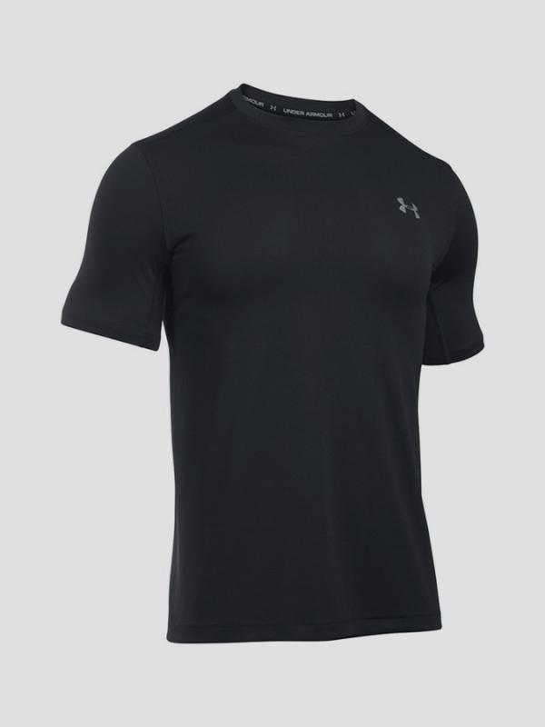Tričko Under Armour Heatgear Raid Microthread SS Tee Černá