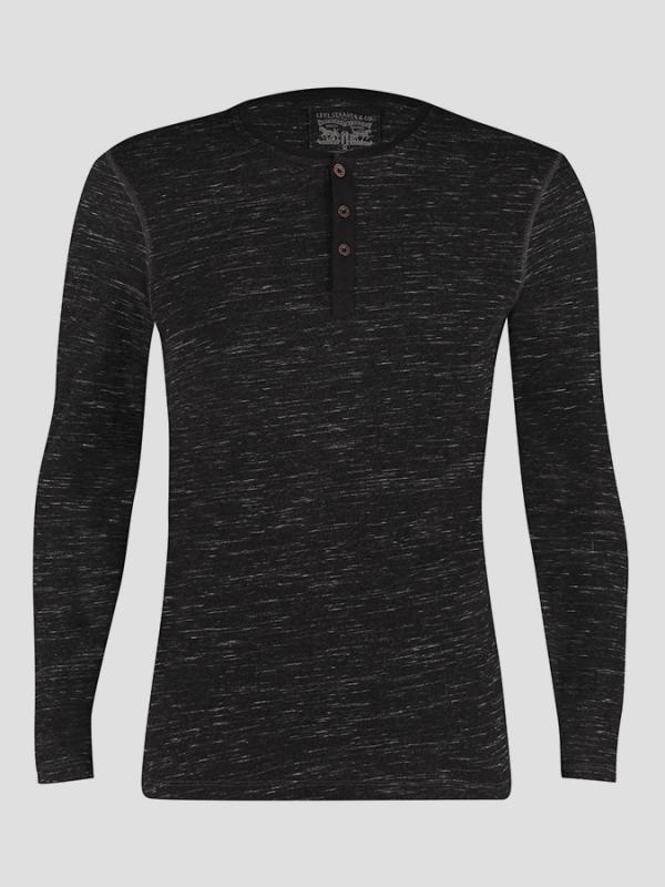Tričko LEVI'S 300LS TRI-BLEND LONG SLEEVE HENLEY 1 Pack Barevná