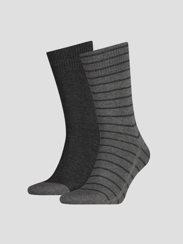 Ponožky LEVI'S 168SF REGULAR CUT STRIPE 2 Pack Barevná