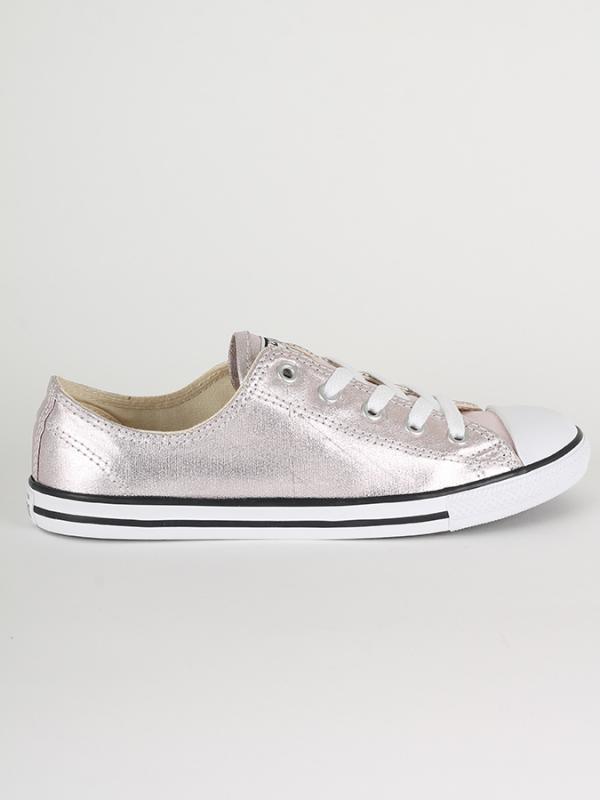 Boty Converse Chuck Taylor All Star Dainty OX Stříbrná
