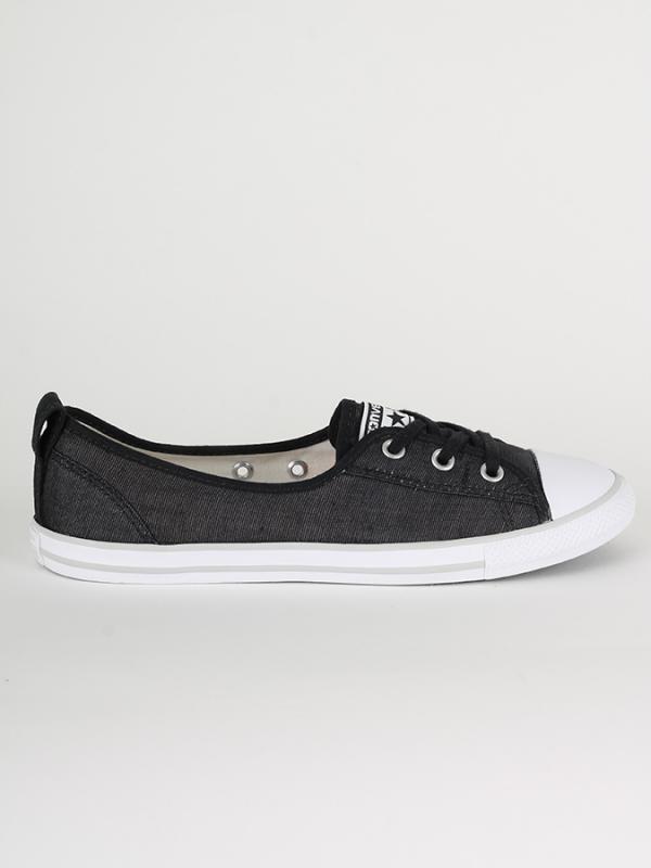 Boty Converse Chuck Taylor All Star Ballet Lace SLIP Lace Stripes OX Černá