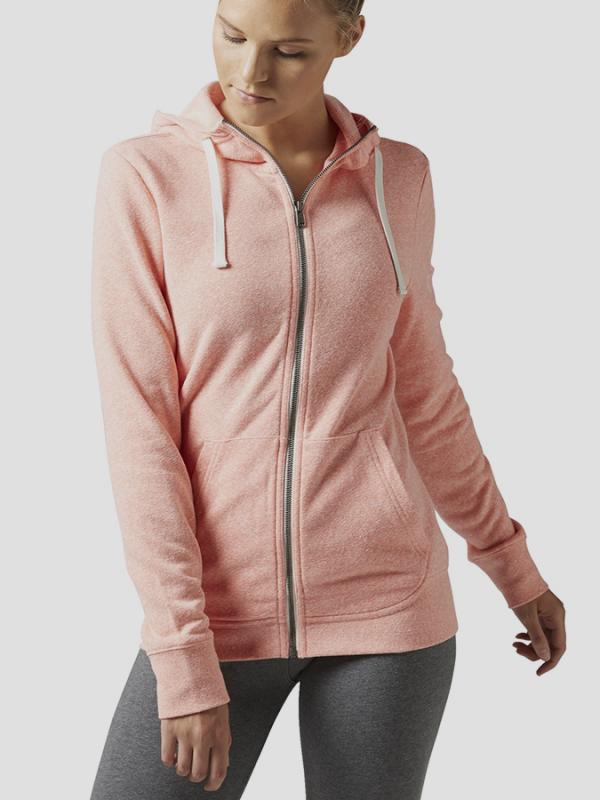 Mikina Reebok EL PRIME GROUP FULLZIP Růžová