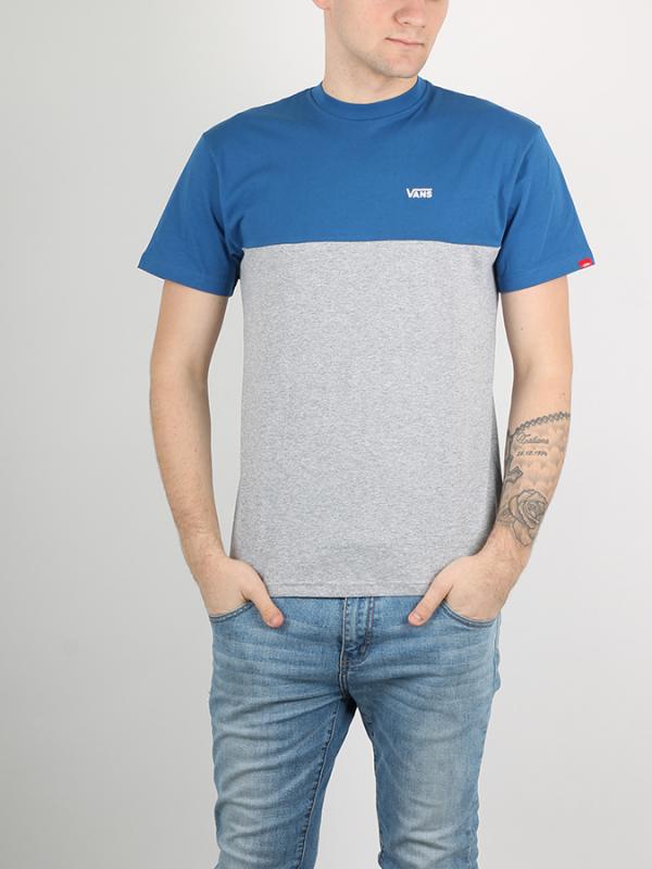 Tričko Vans Mn Colorblock Tee True Blue-Athle Barevná